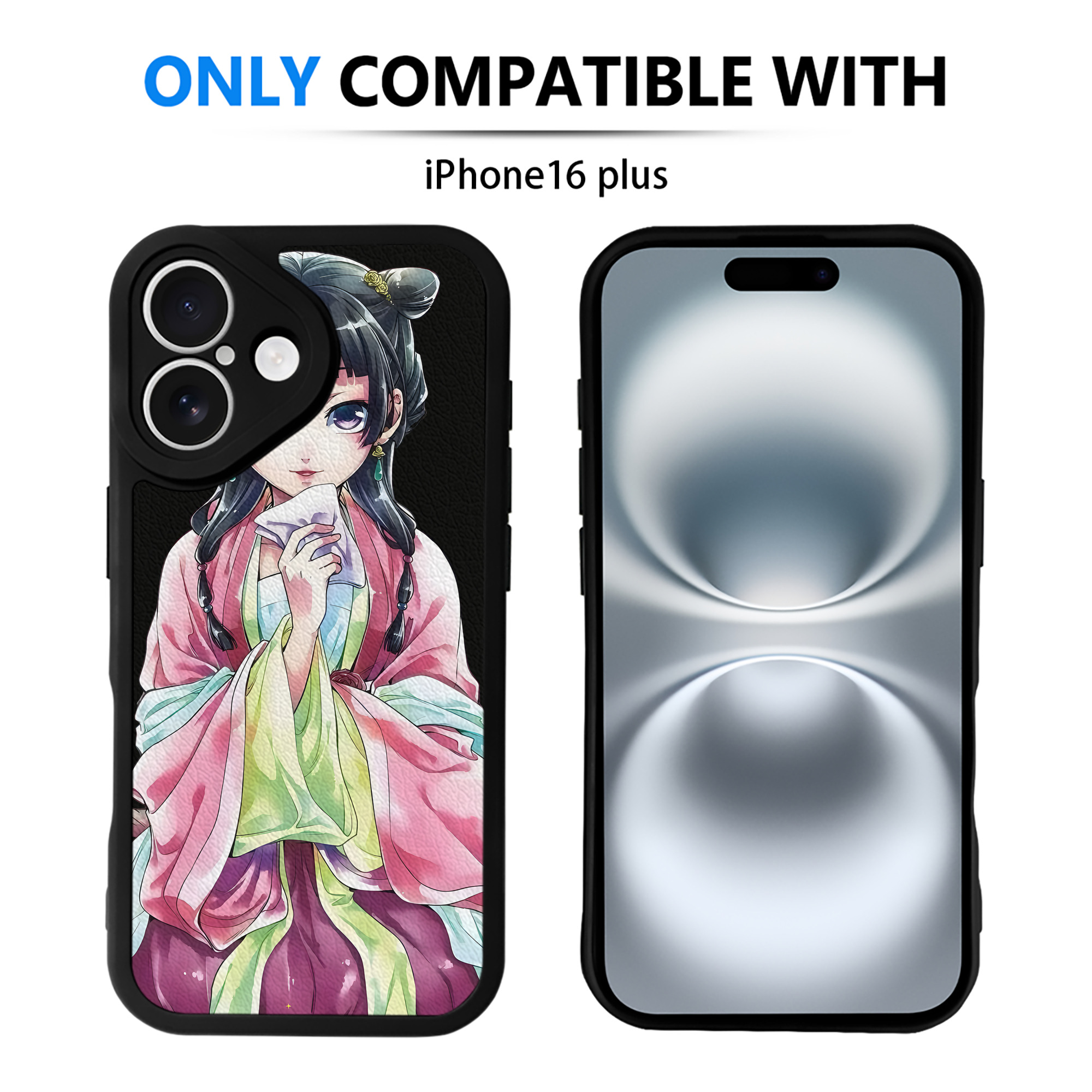 （画像用） 薬屋のひとりごと The Apothecary Diaries 【iPhone 16シリーズ対応】シリコンスマホケース（レザー調） 材質：シリコン